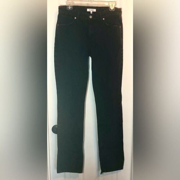 Re/Done Black Straight Leg Jeans - Picture 12 of 13